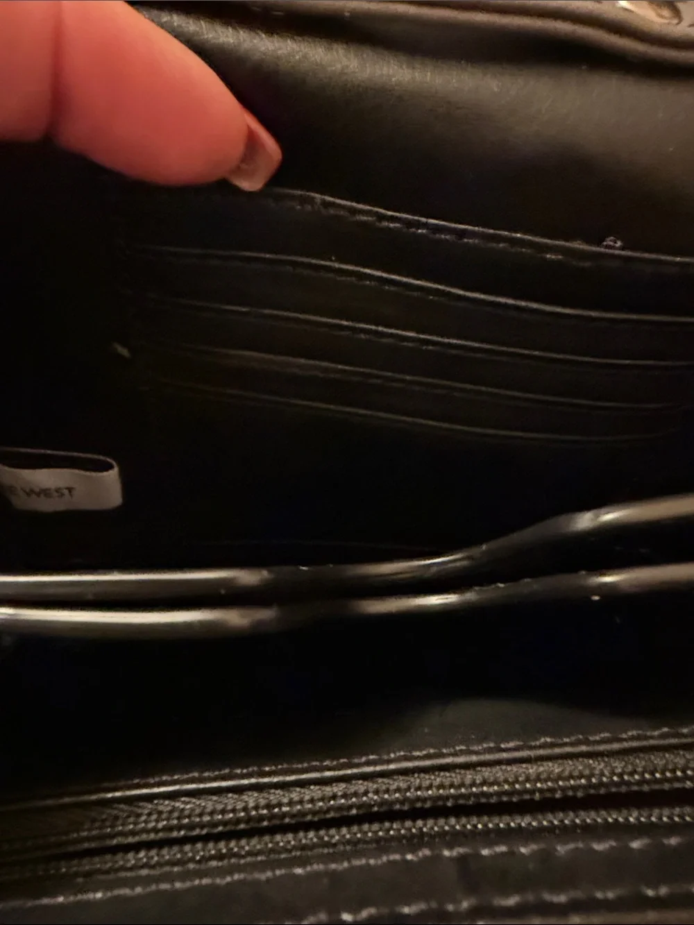 Nine West Quilted Velvet Gray Bow Wristlet Clutch or Crossbody
